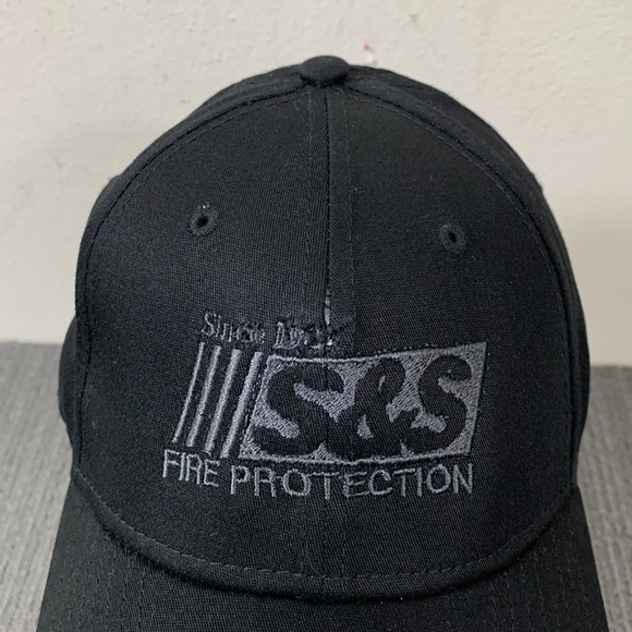 S&S Fire Protection New Era 39Thirty Fitted Hat Mens Size S/M Black Stretch Cap - Picture 3 of 15